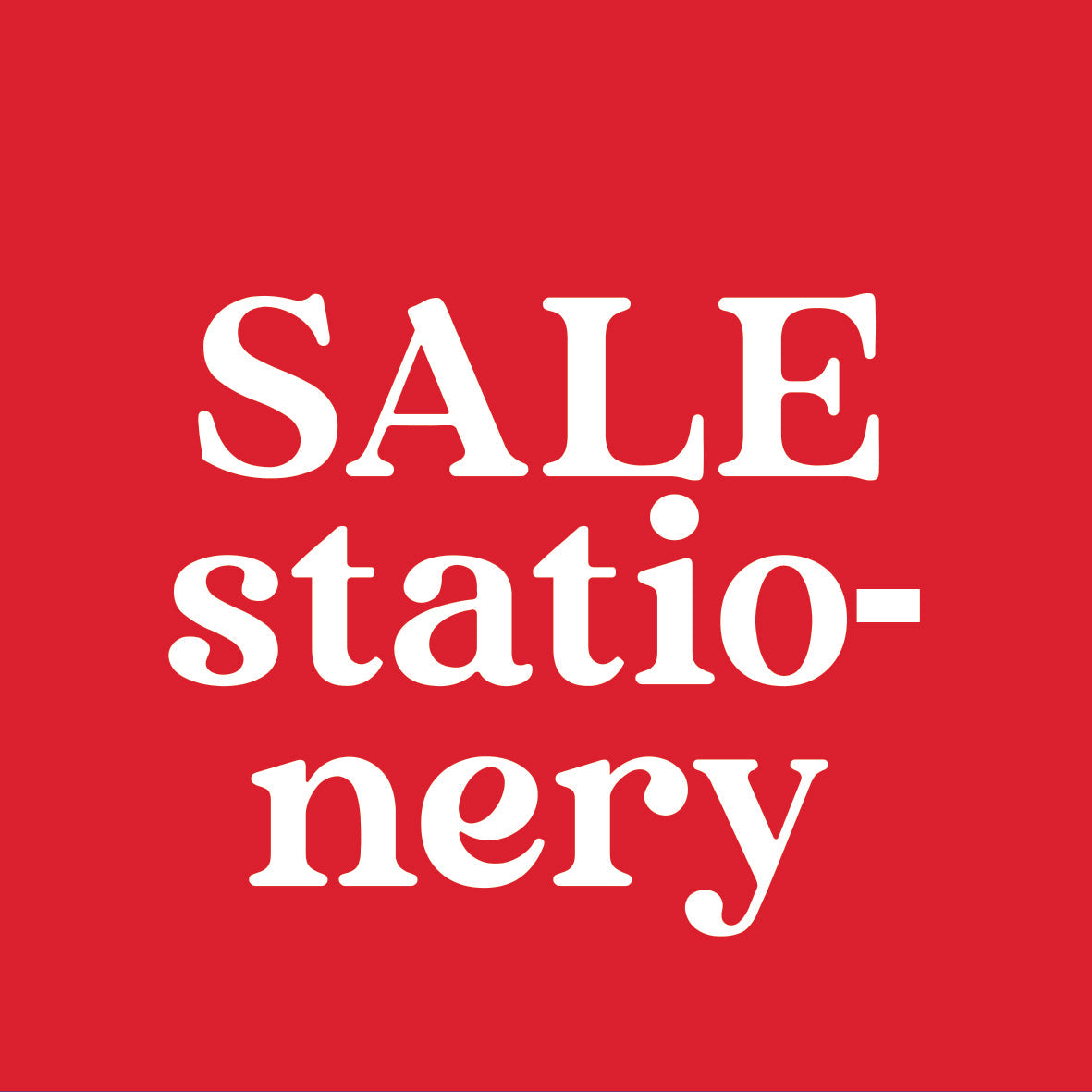 SALE Stationery