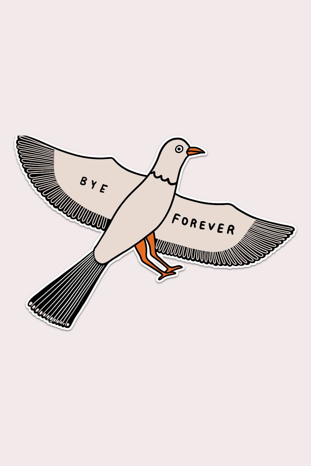 Bye Forever Vinyl Sticker