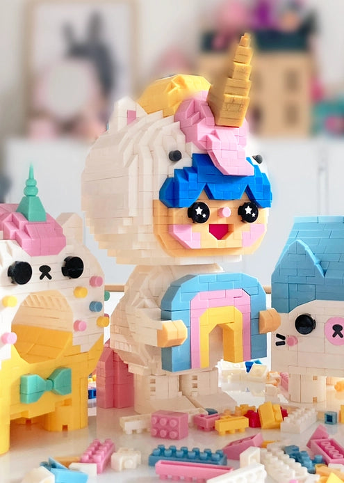 Rainbow Unicorn Mini Brick Kit