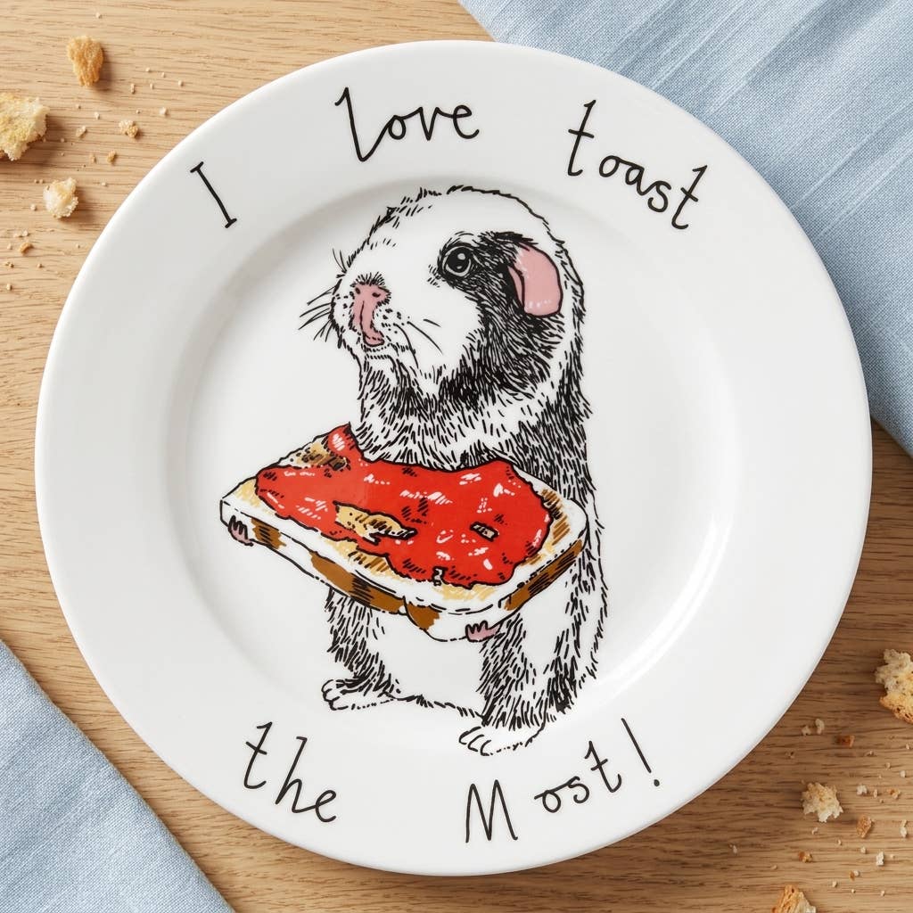 'I Love Toast the Most!' Side Plate