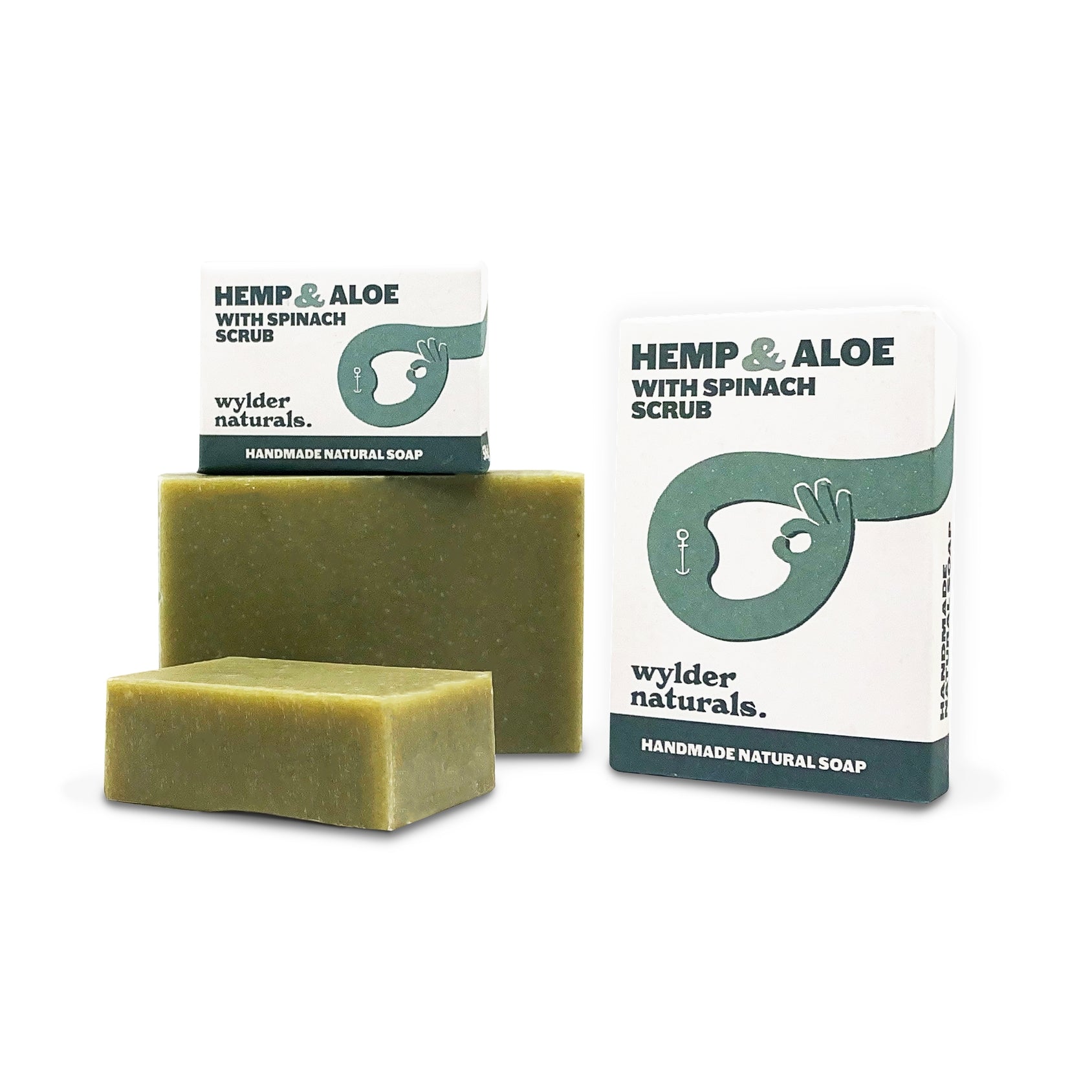 Hemp & Aloe With Spinach Scrub Soap