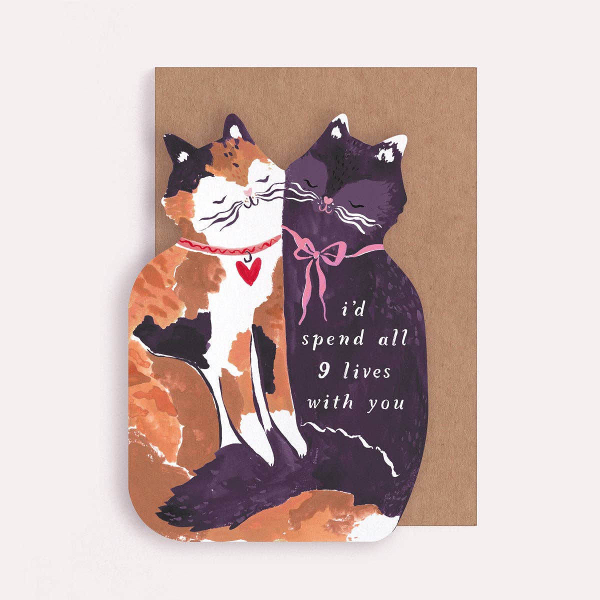 Nine Lives Cats Card