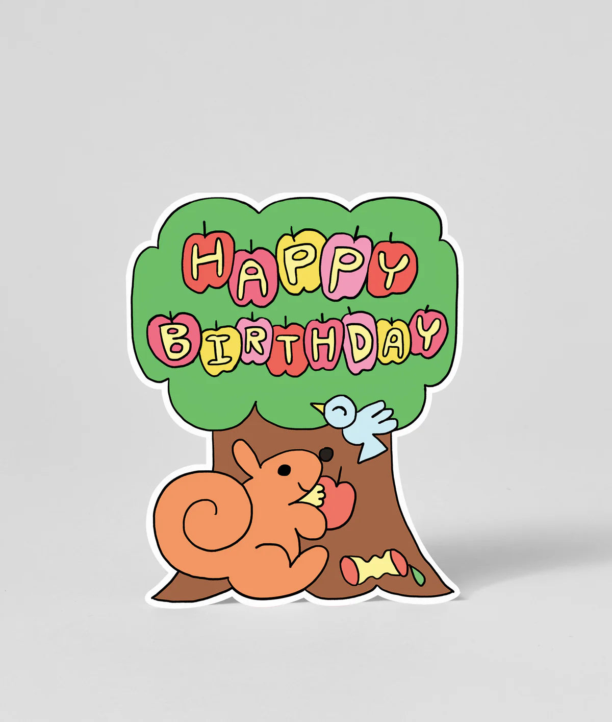 Happy Birthday Squirrel Card