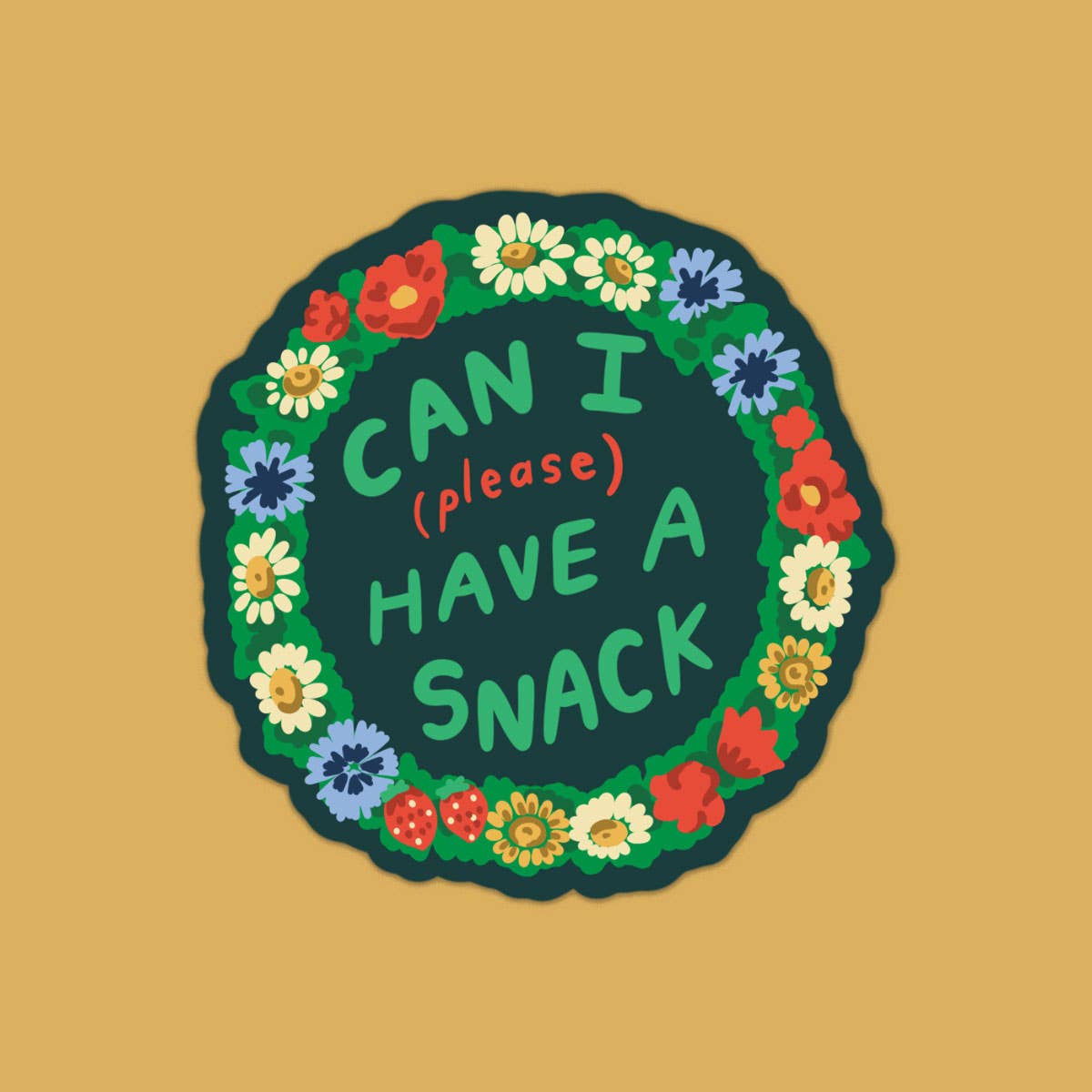 Can I Have A Snack Vinyl Sticker