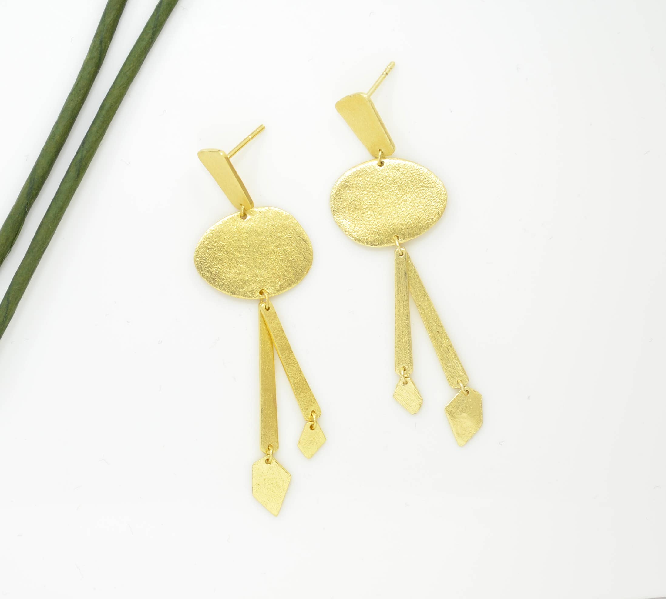 Ziva Boho Chic Earrings Gold Plated