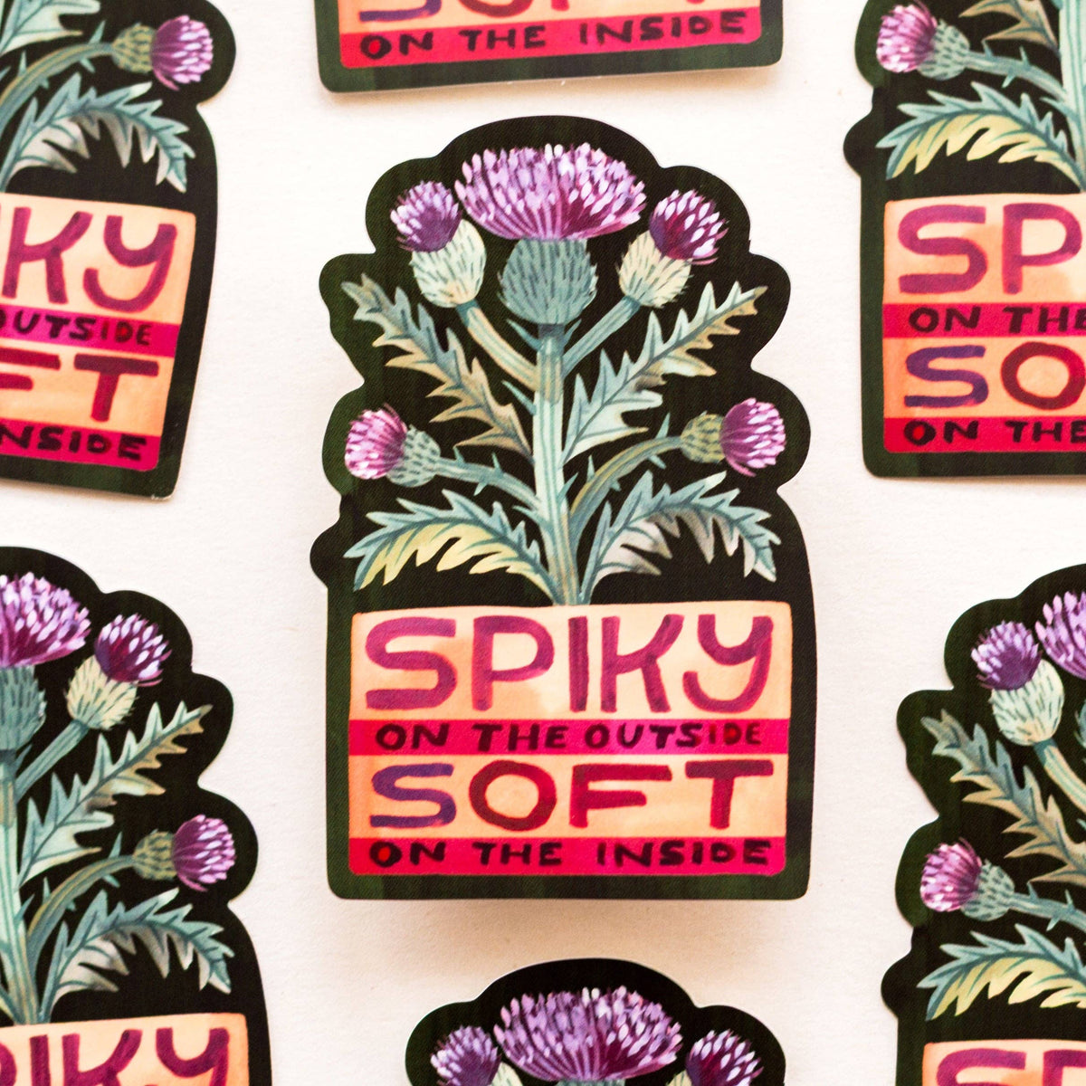 Spiky & Soft Vinyl Sticker