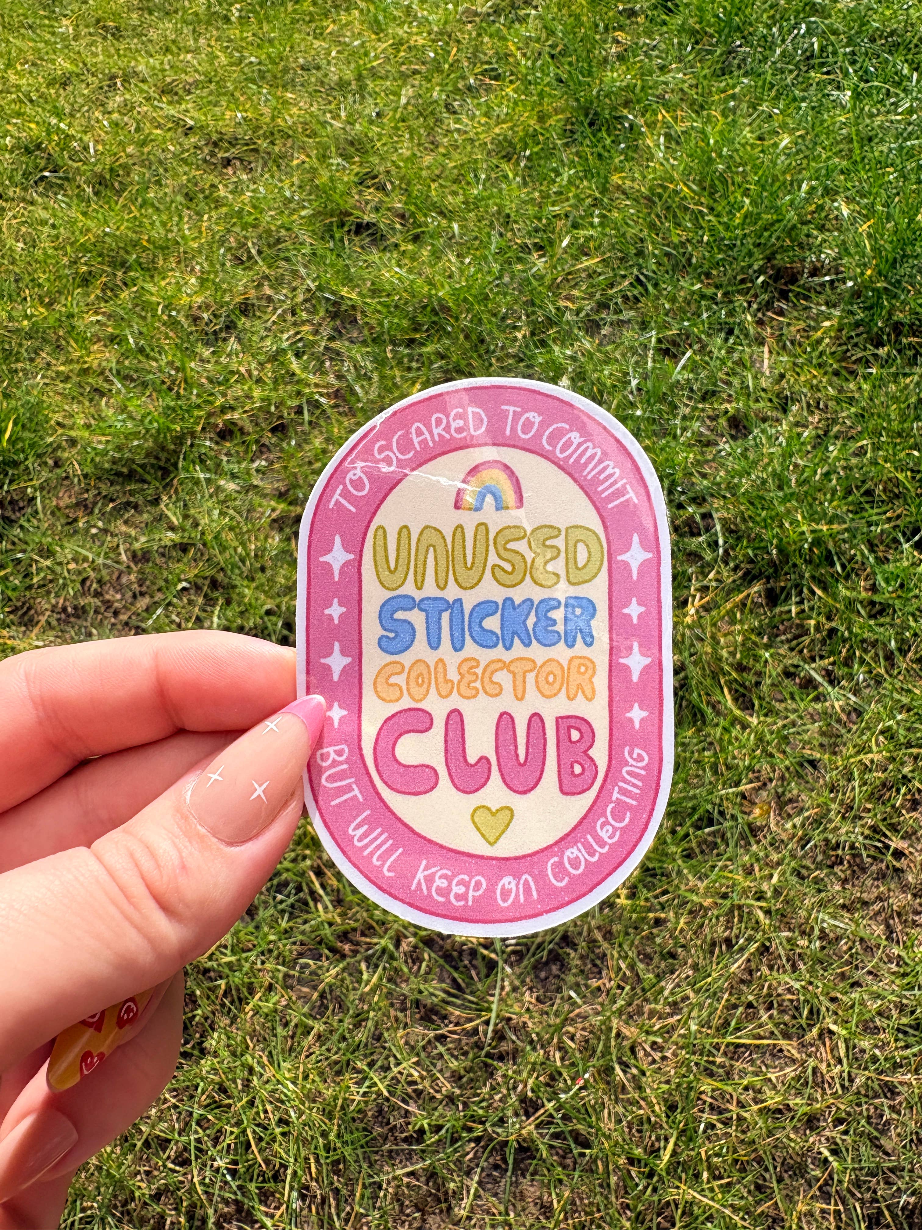 Unused Sticker Collector Club Waterproof Sticker