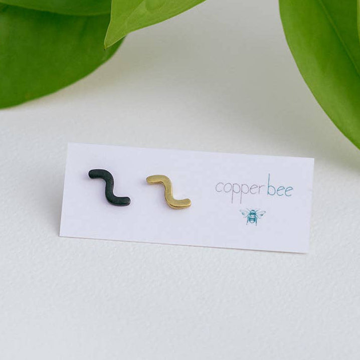 Mismatched Squiggle Earrings