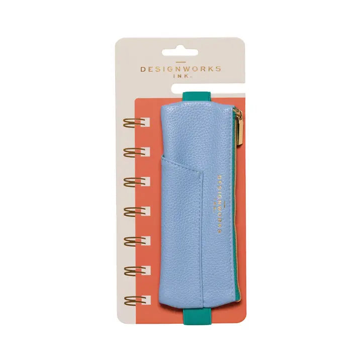 Pen Pouch - Light Blue & Green