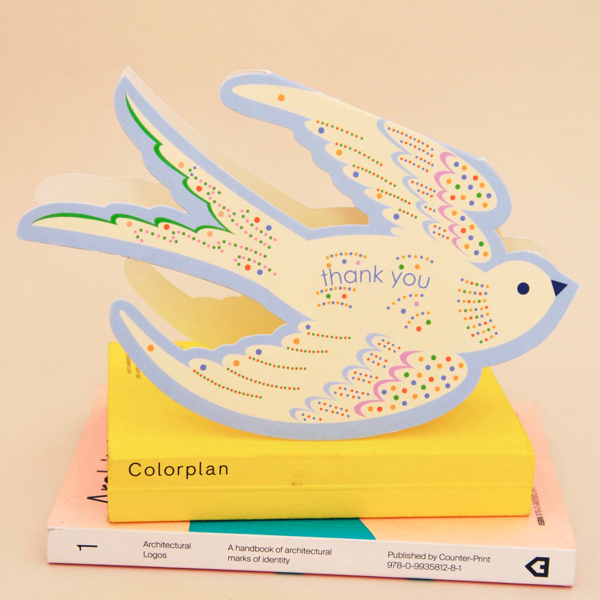 Thank You Die Cut Rocking Bird Keepsake Card