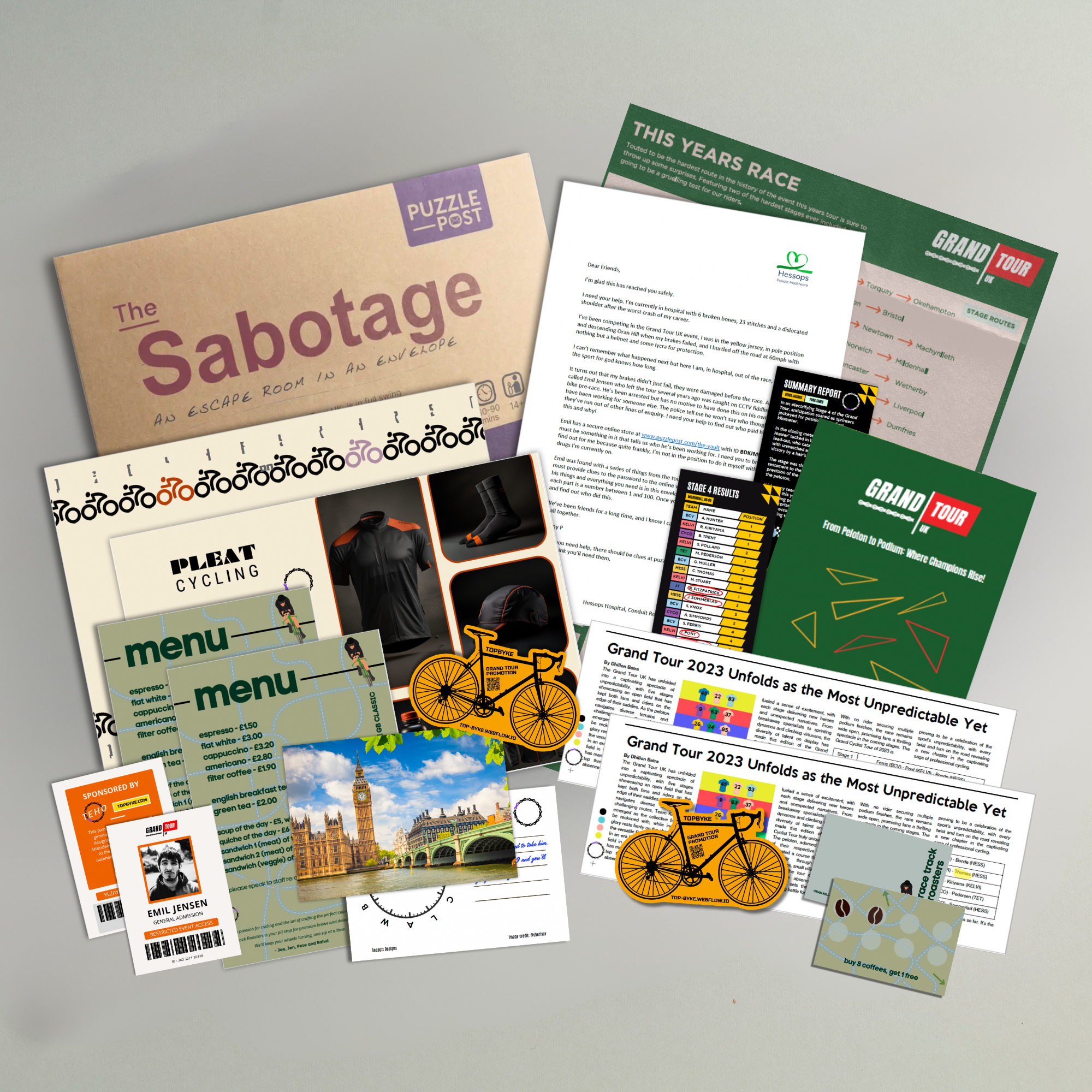 The Sabotage Escape Room Game