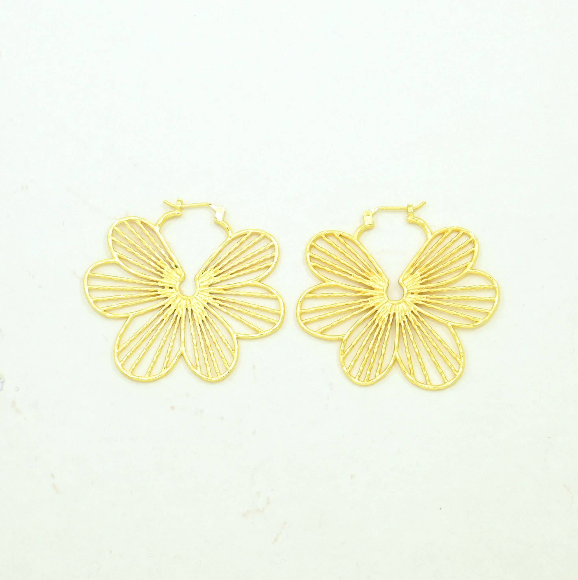 Papillon Boho Chic Earrings Gold Plated