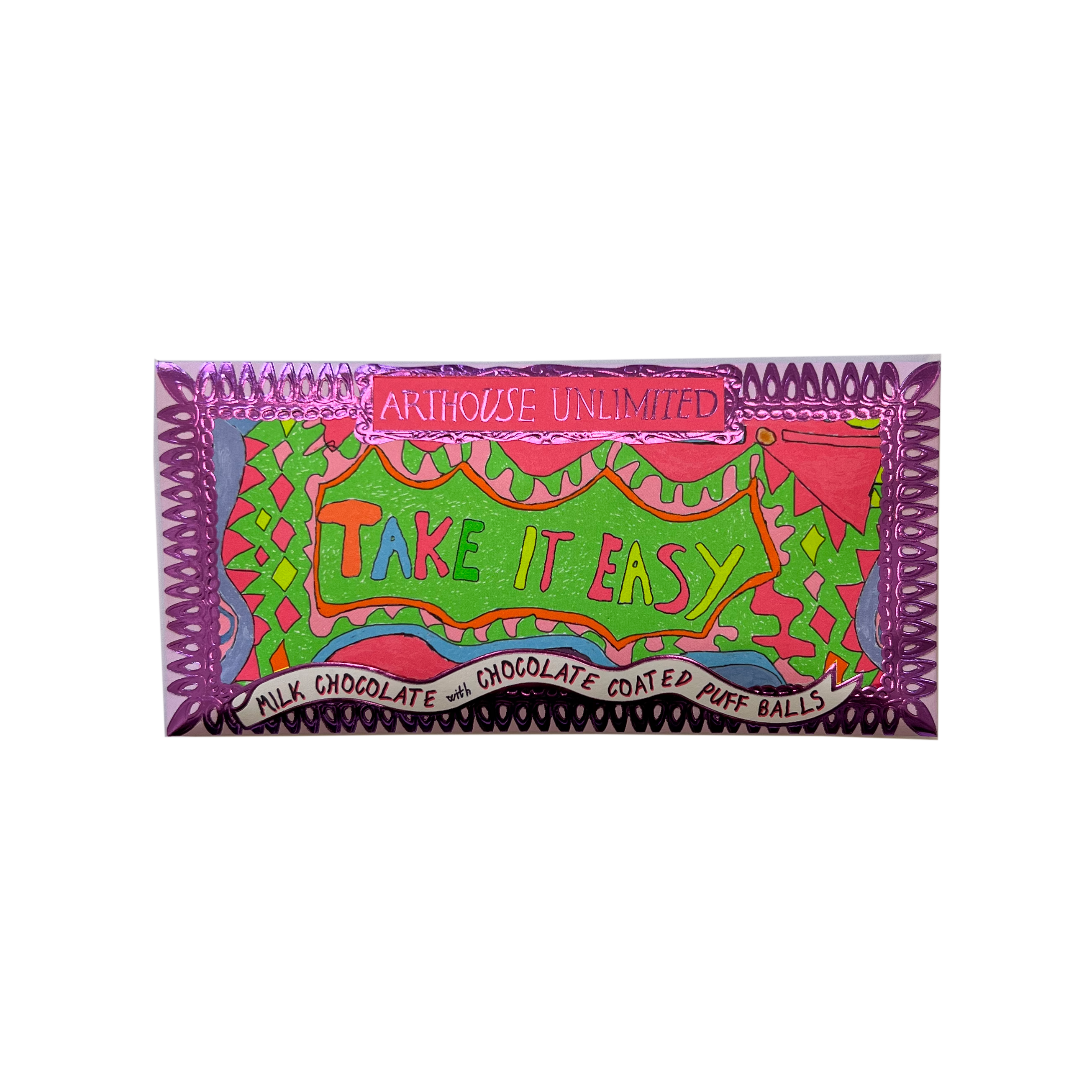 Joy Sized Bar - 'Take It Easy' Milk Chocolate with Chocolate Coated Puff Balls