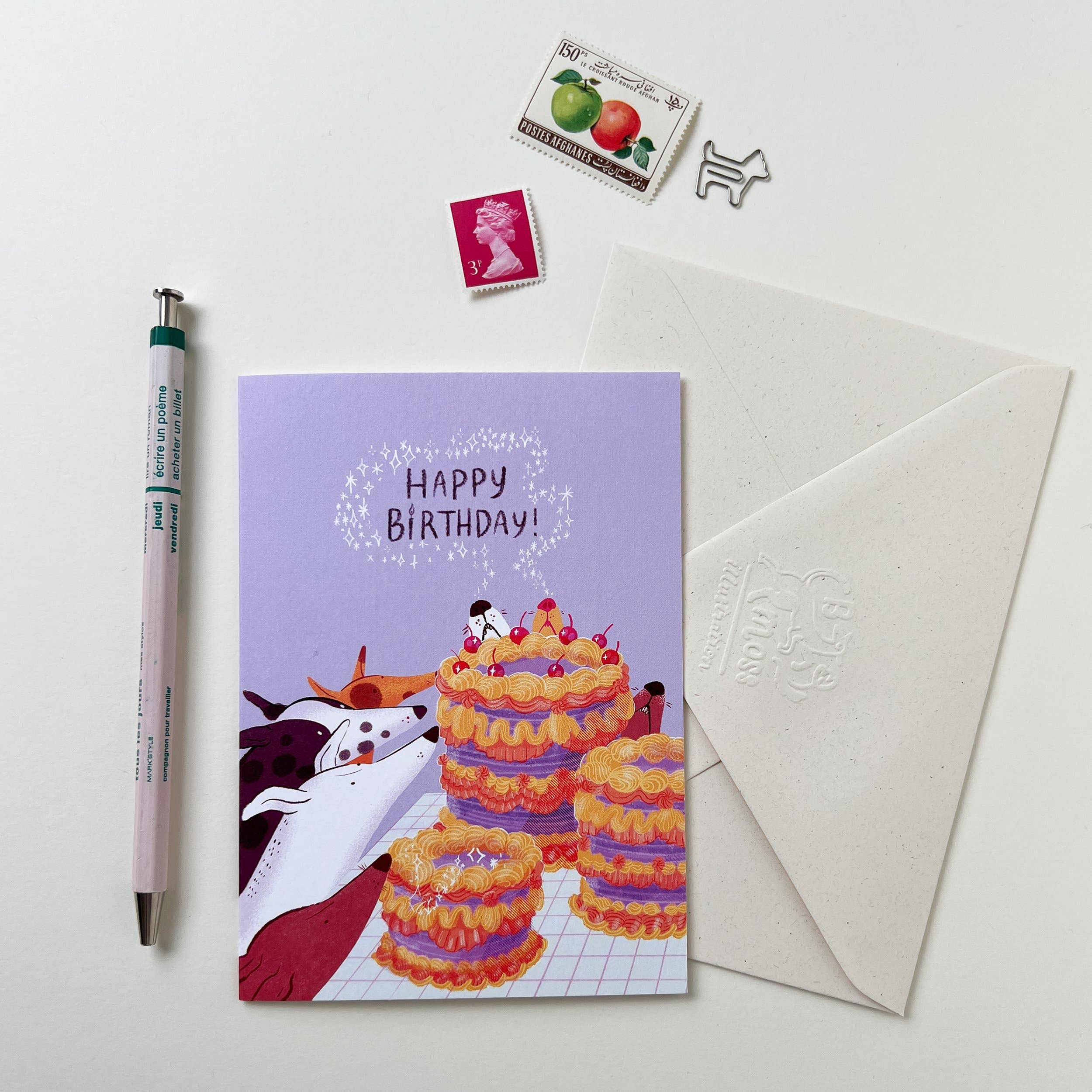 Snoot Cake Birthday Card