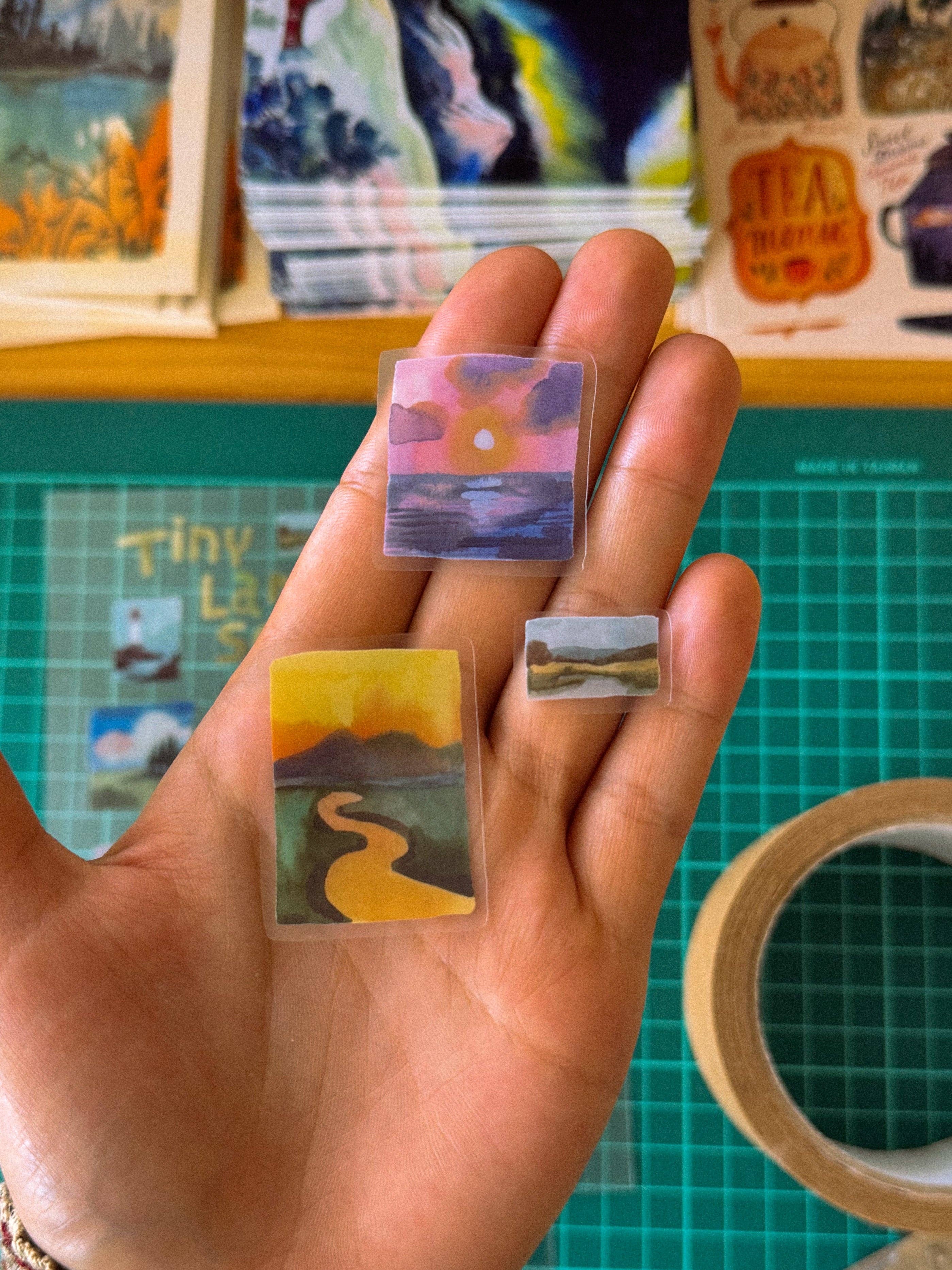 Tiny Landscapes Vinyl Sticker Sheet