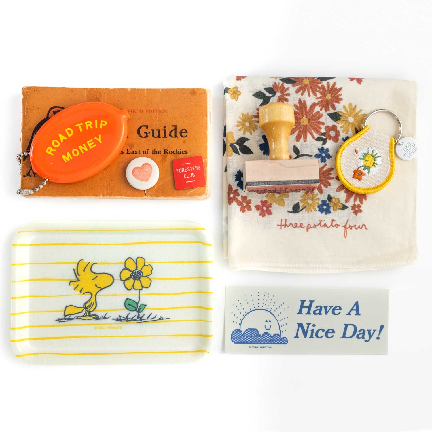 Woodstock Flower Vintage-Style Tray
