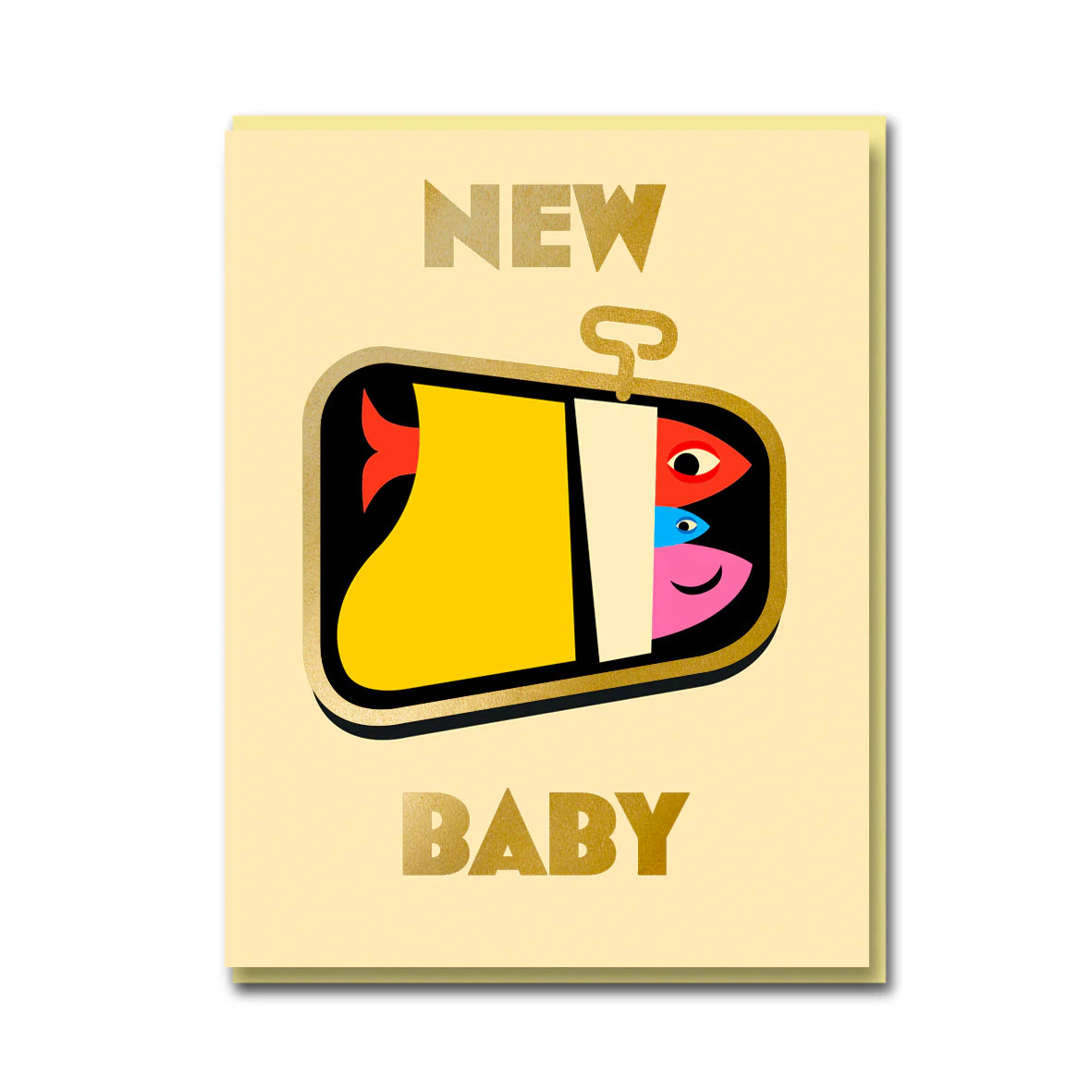 Sardines New Baby Card