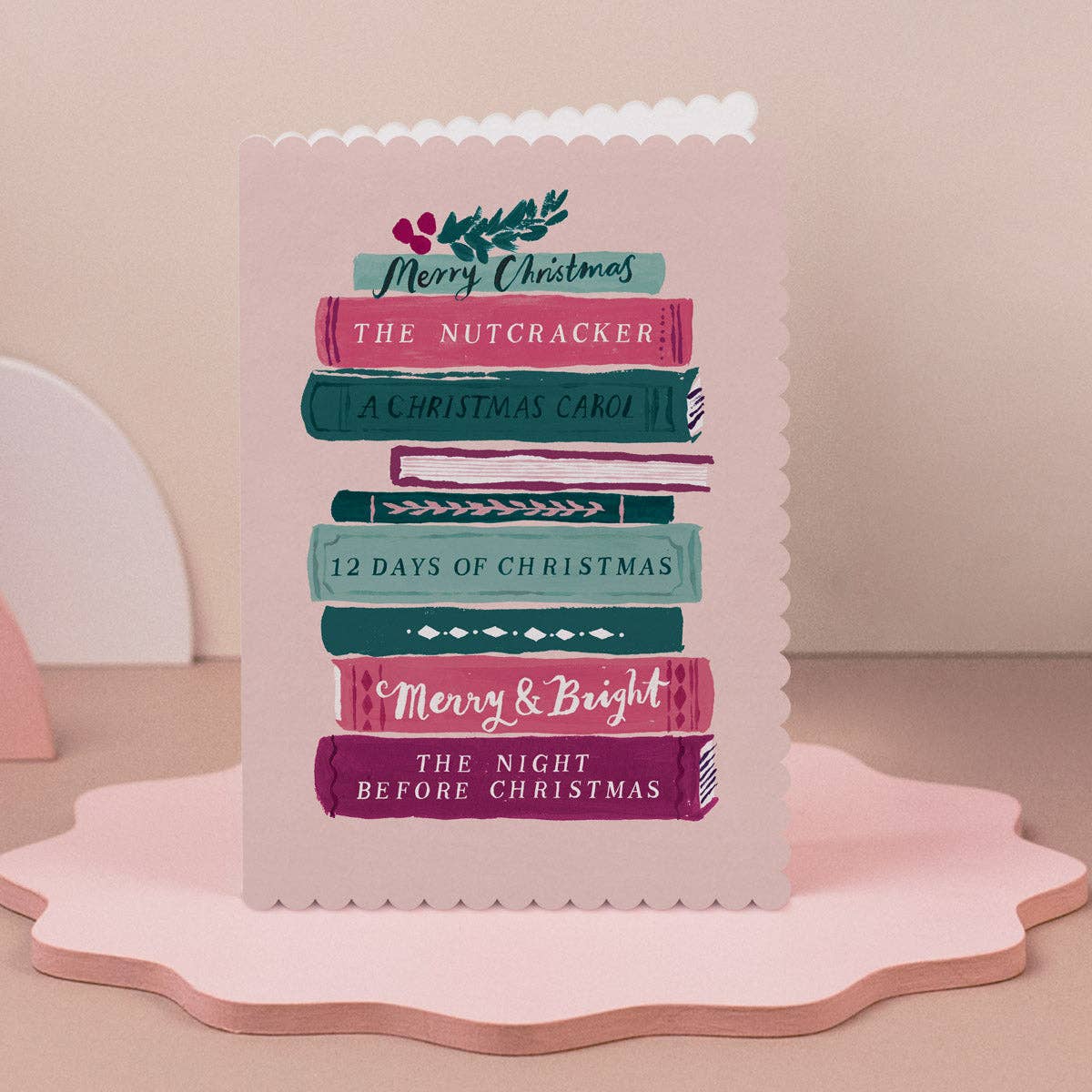 Bookish Christmas Card