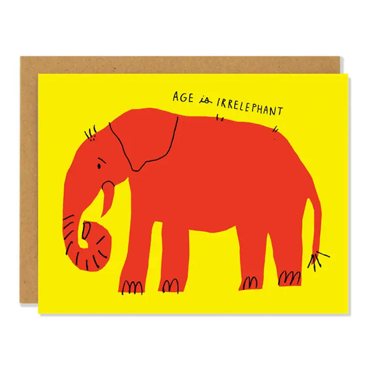 Irrelephant Birthday Card