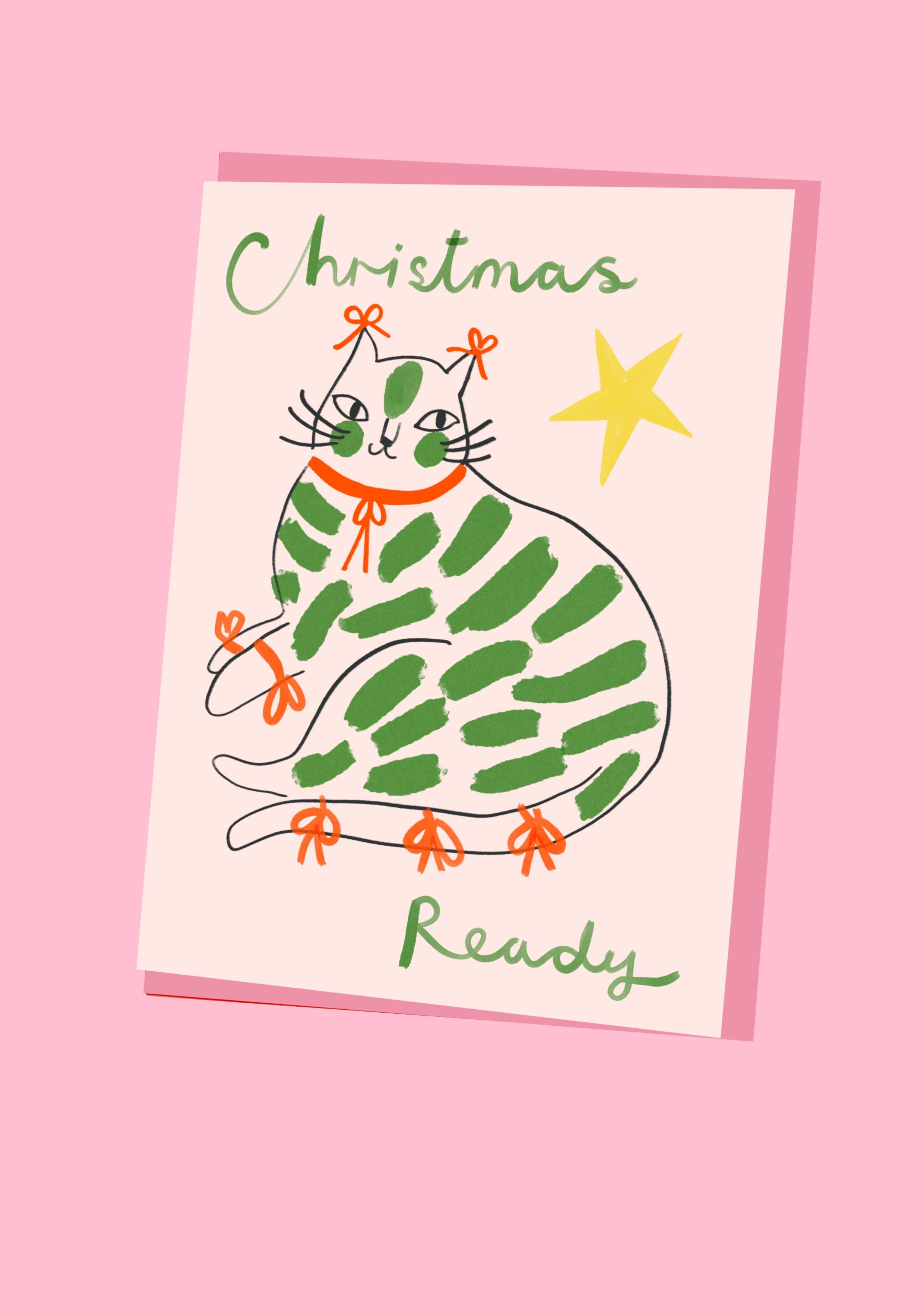 Cat Christmas Card