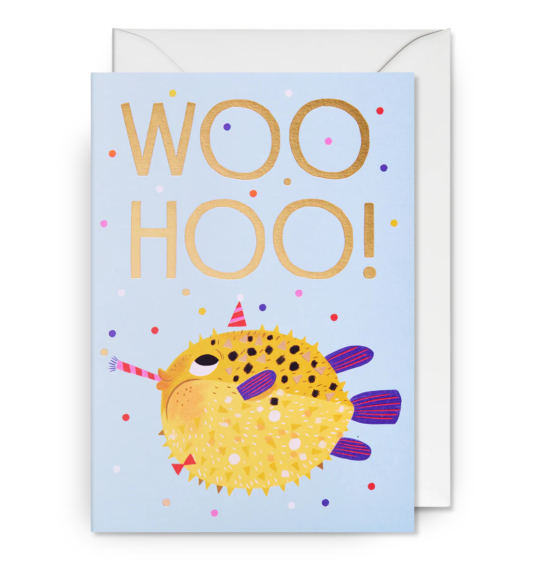 Woo Hoo! Puffer Fish Greeting Card