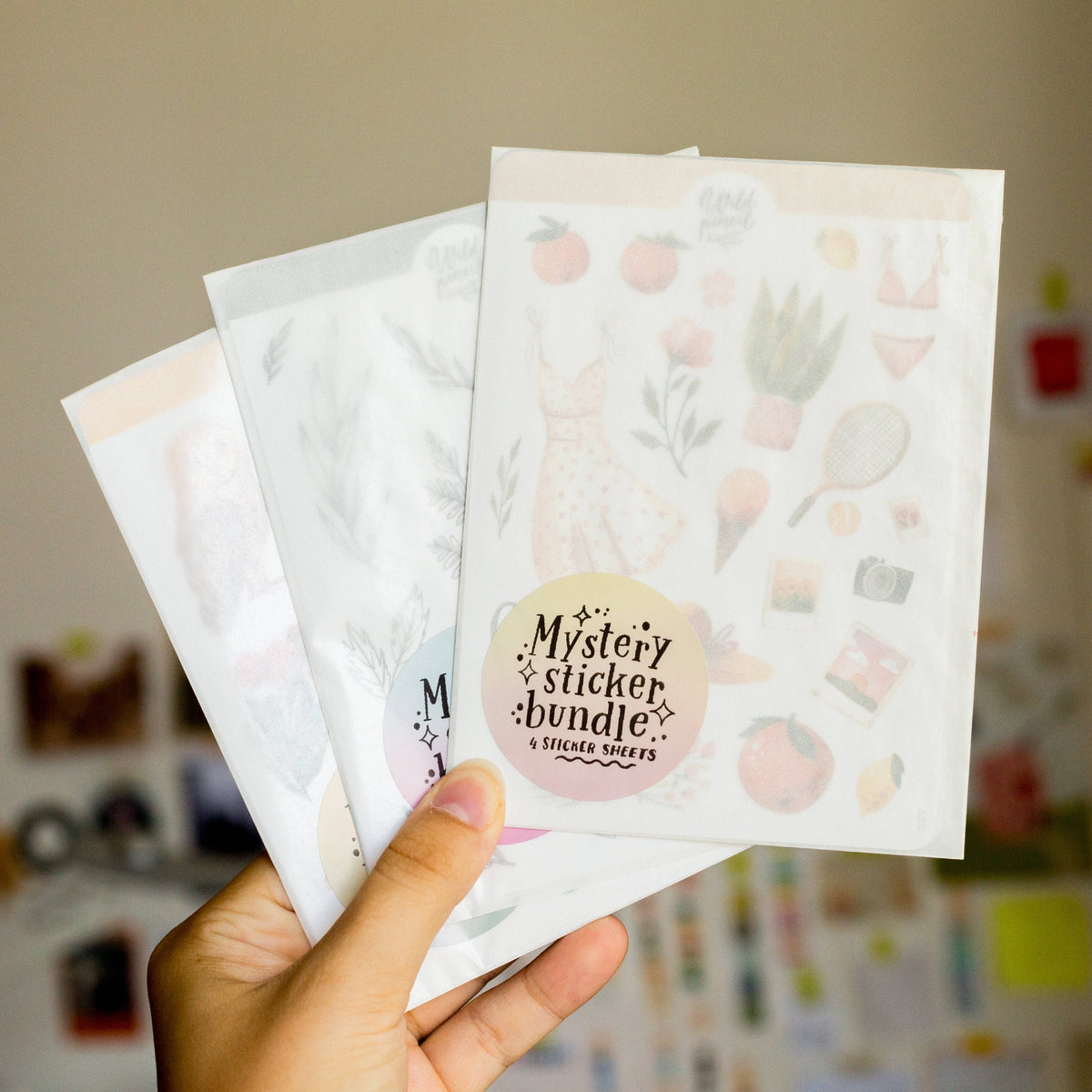 Mystery Sticker Sheet Set