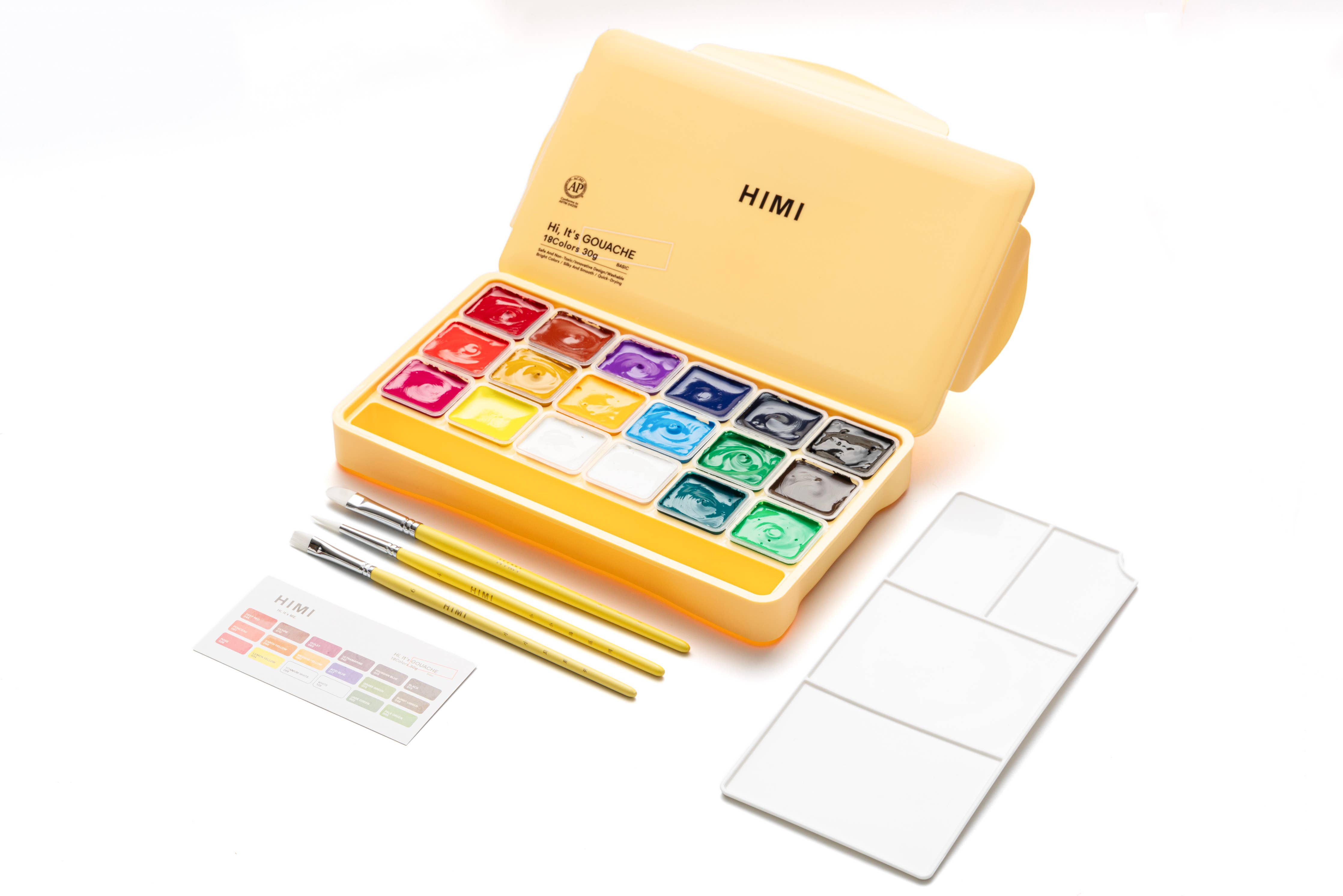 Jelly Cup Gouache Paint Set (18 Colours)