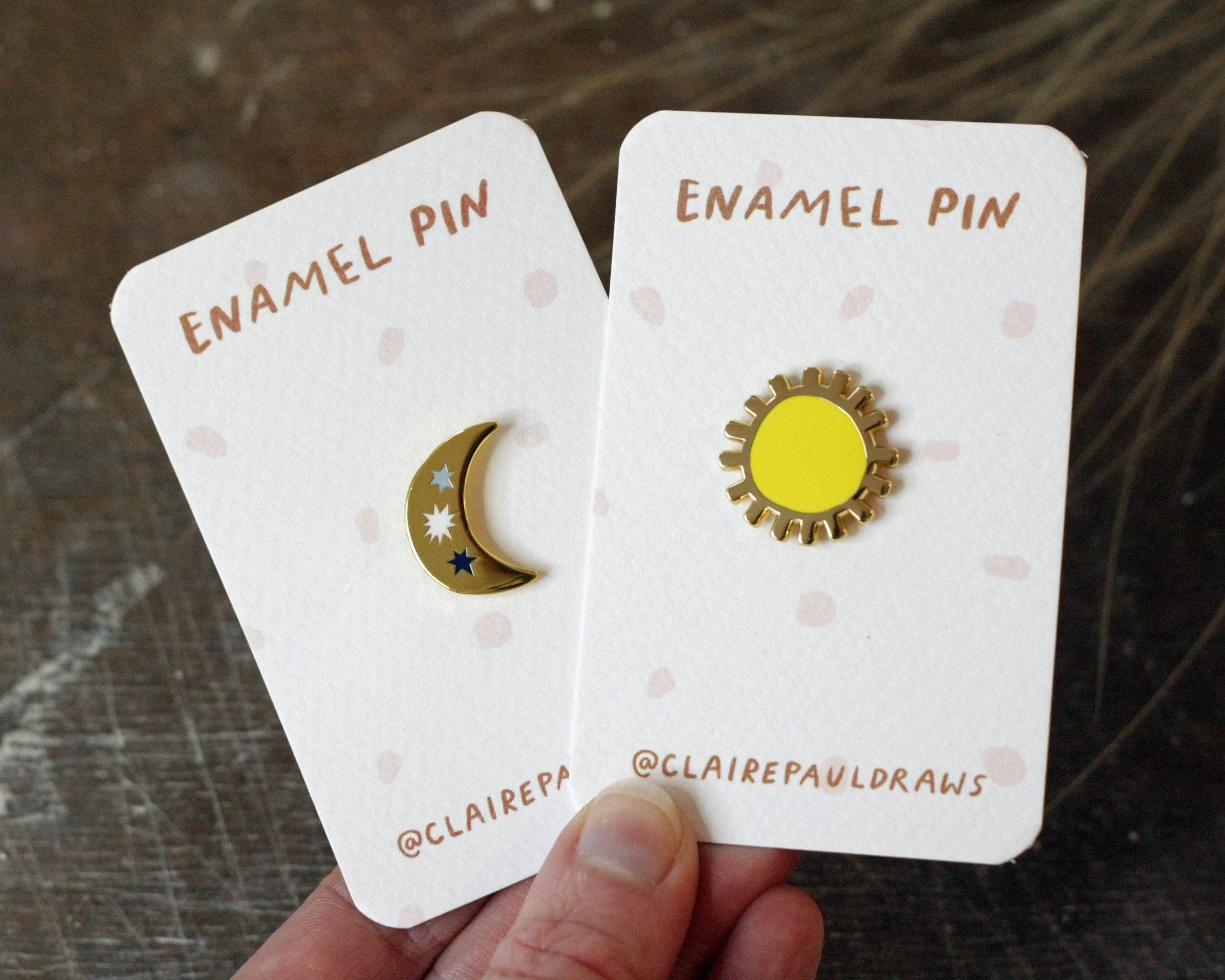 Sun Enamel Pin