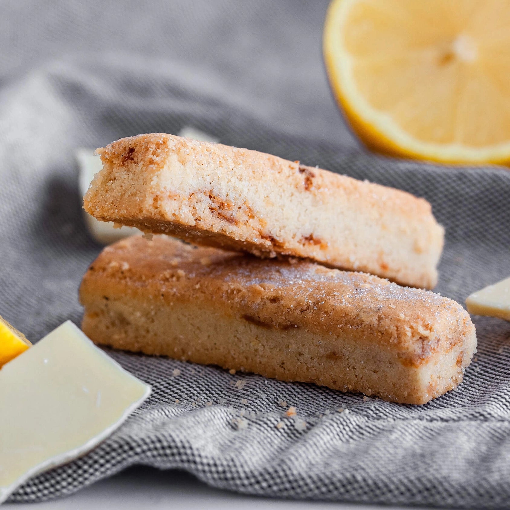 White Chocolate & Lemon Shortbread