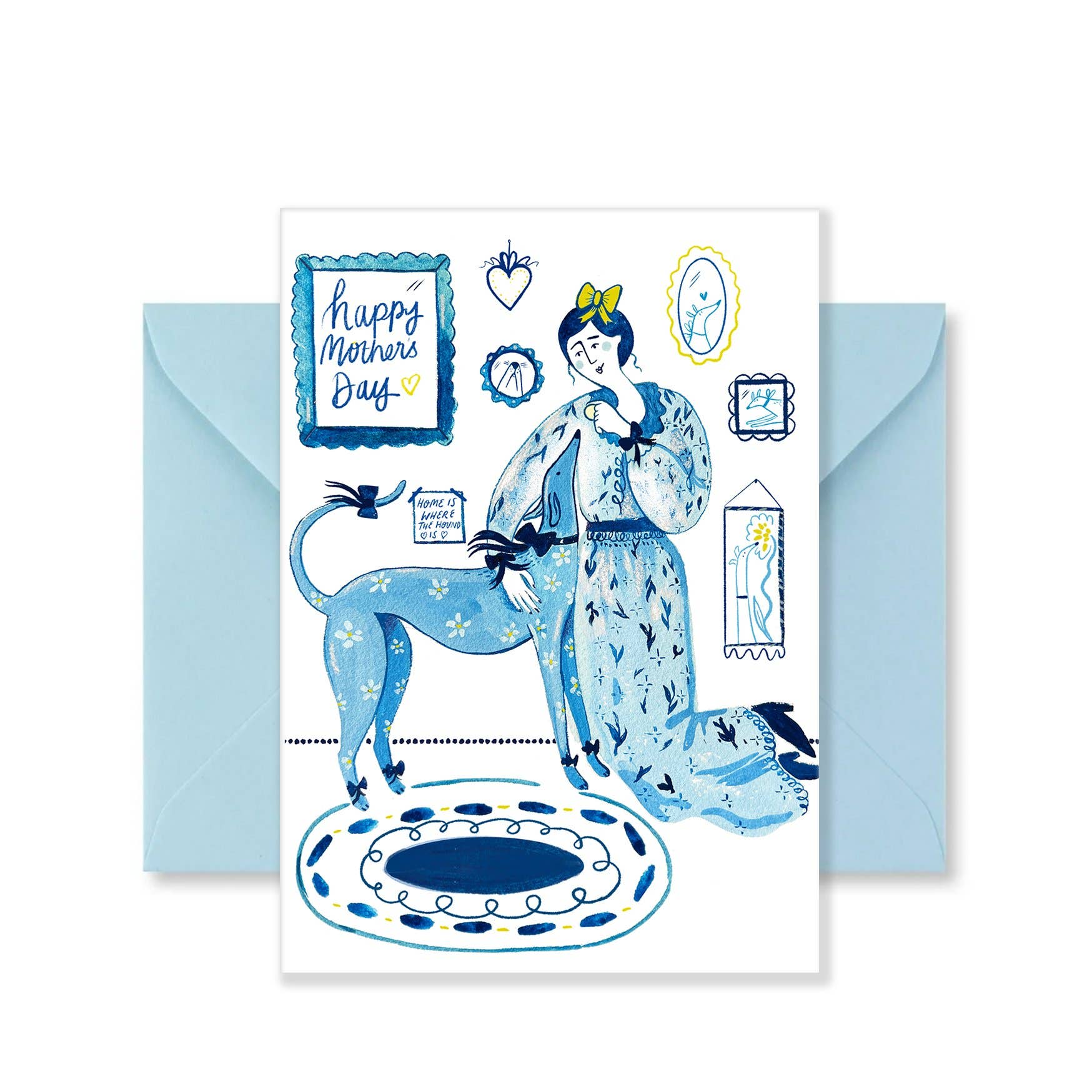 Home Is Where The Hound Is Mother's Day Card