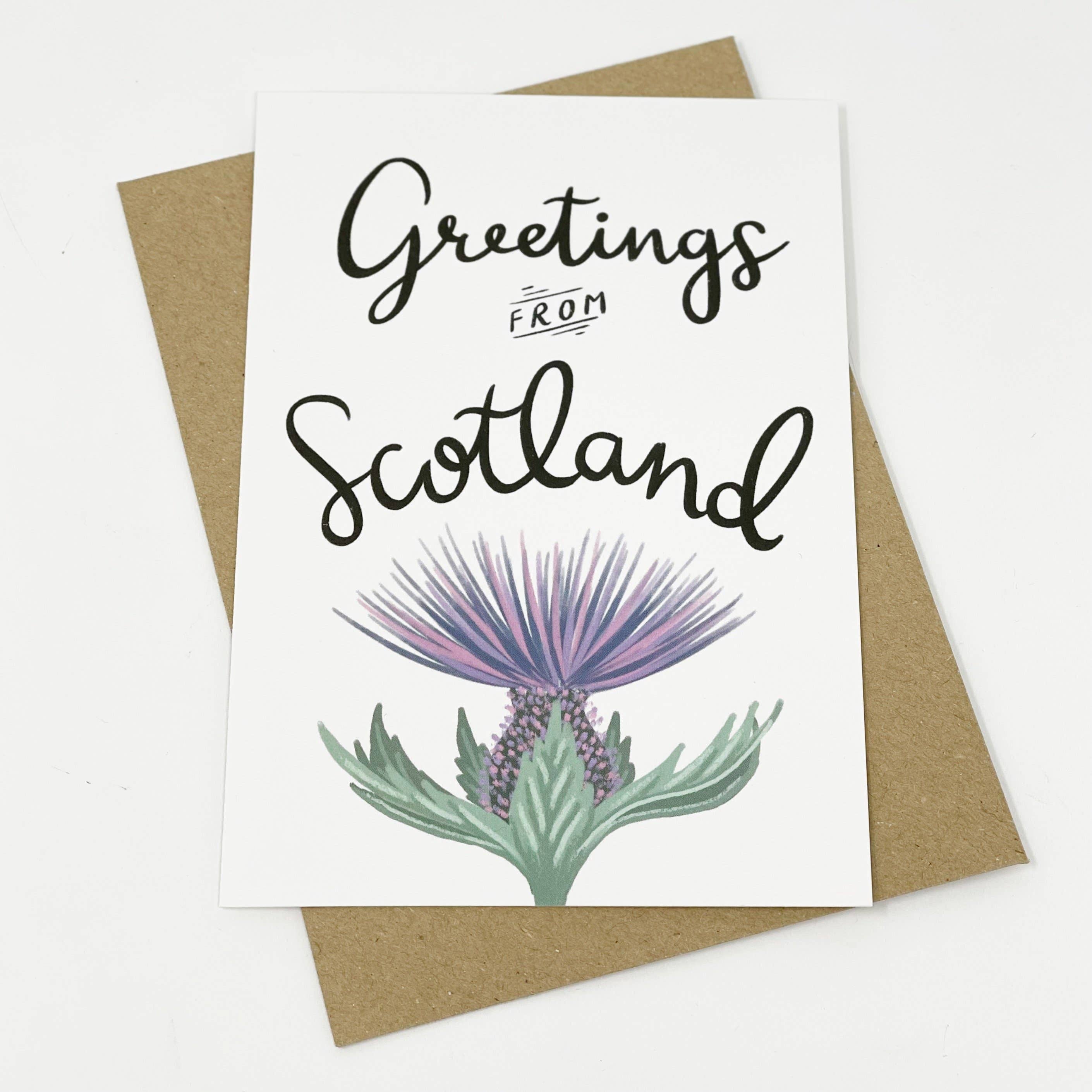 Greetings From Scotland Card