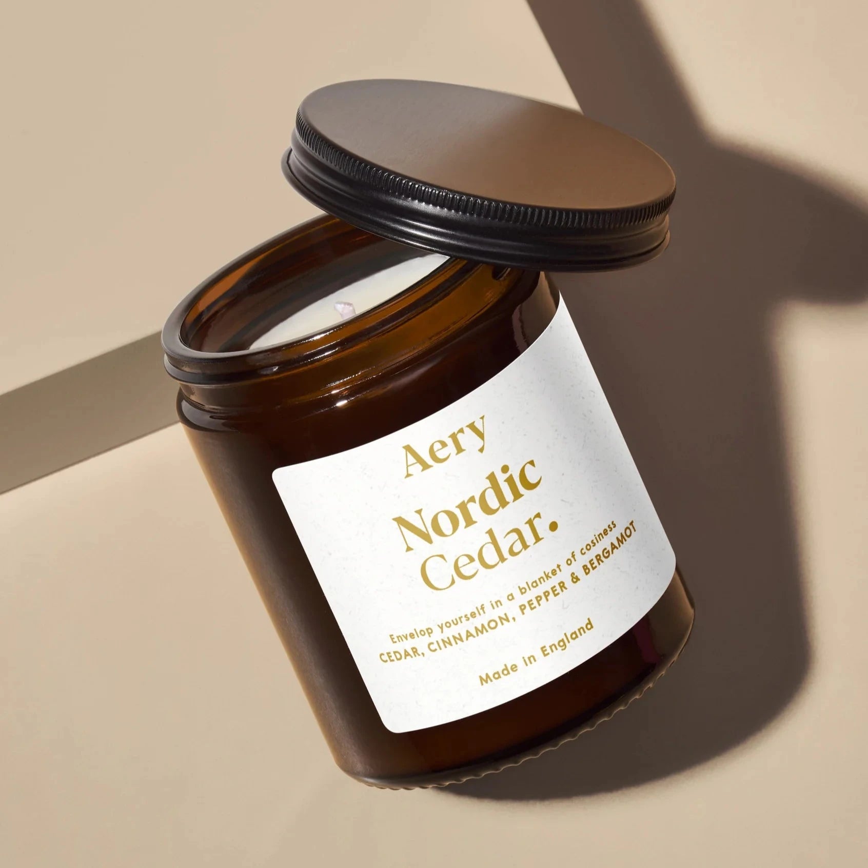 Nordic Cedar Scented Jar Candle