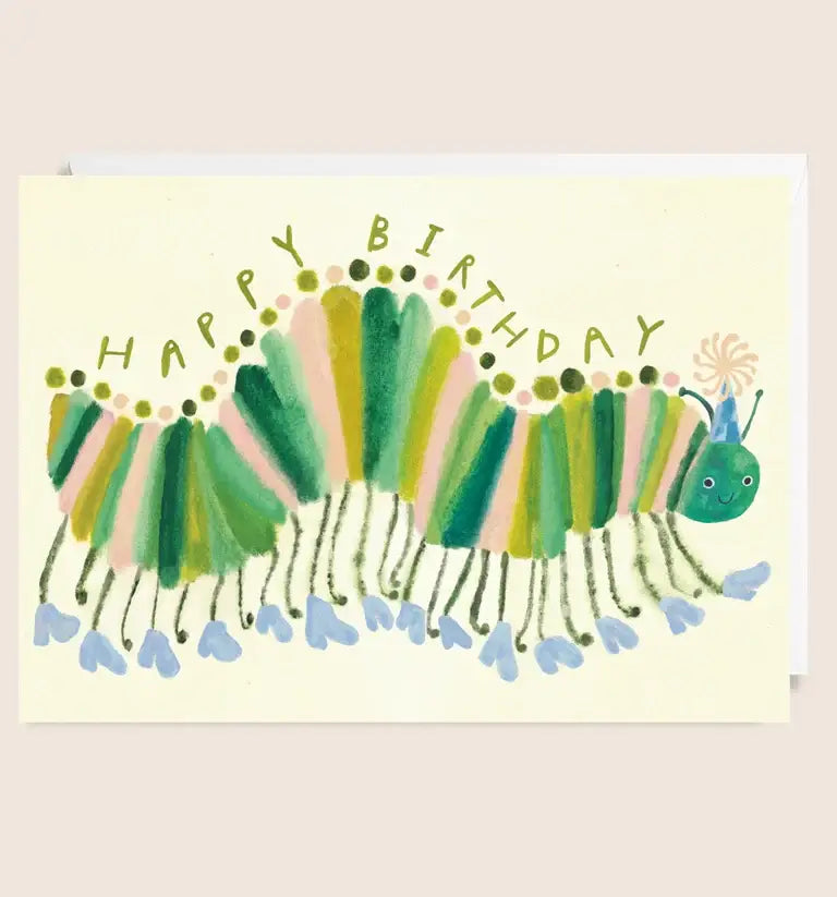 Caterpillar Birthday Card