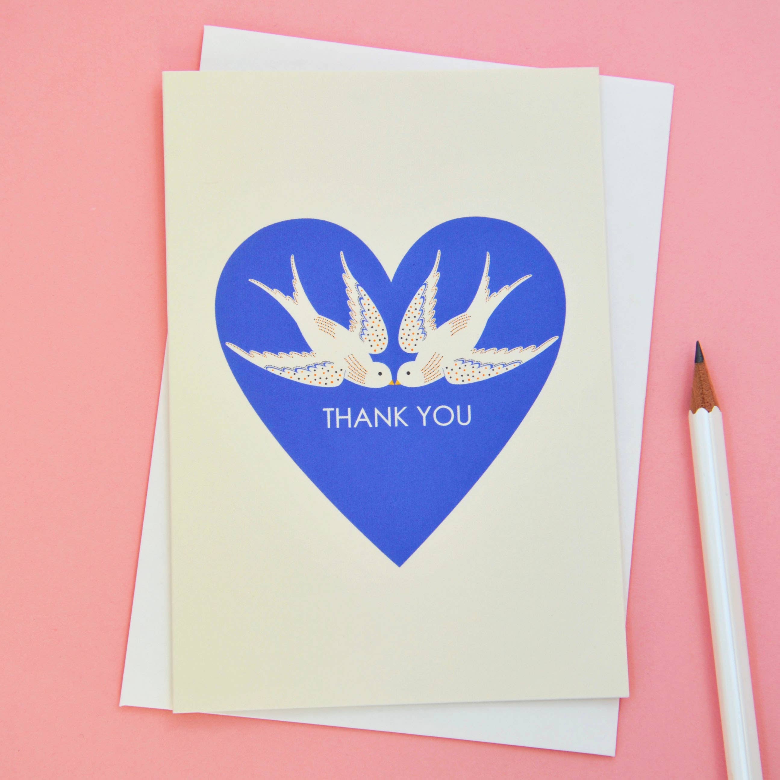 Pretty Birds Thank You Card