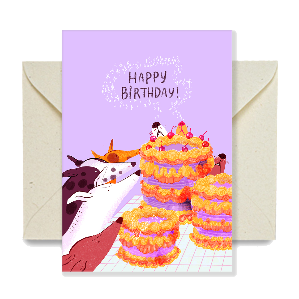 Snoot Cake Birthday Card
