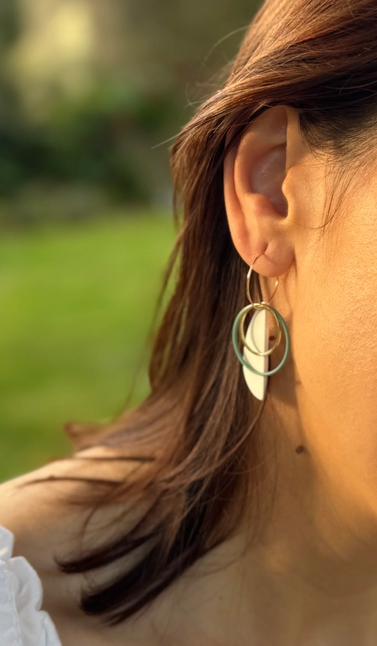 Double Hoop Hoops - Mint