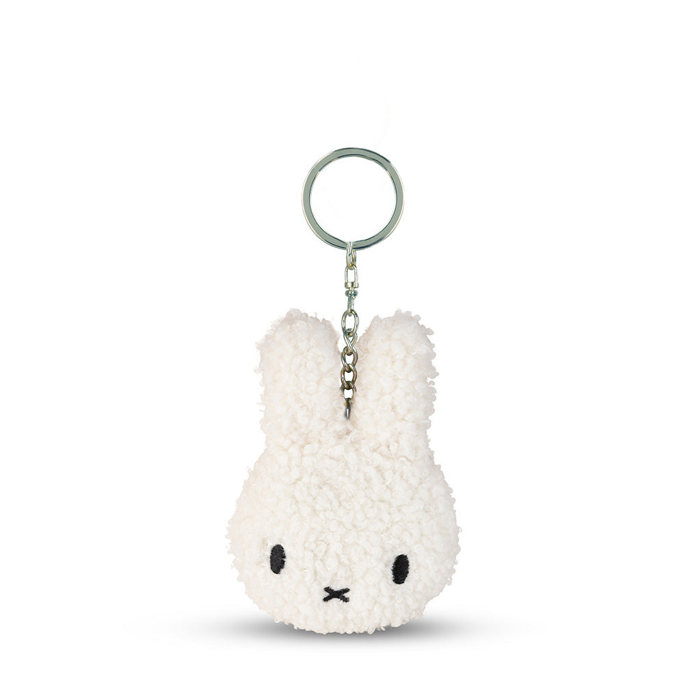 Miffy Flat Keychain Tiny Teddy White