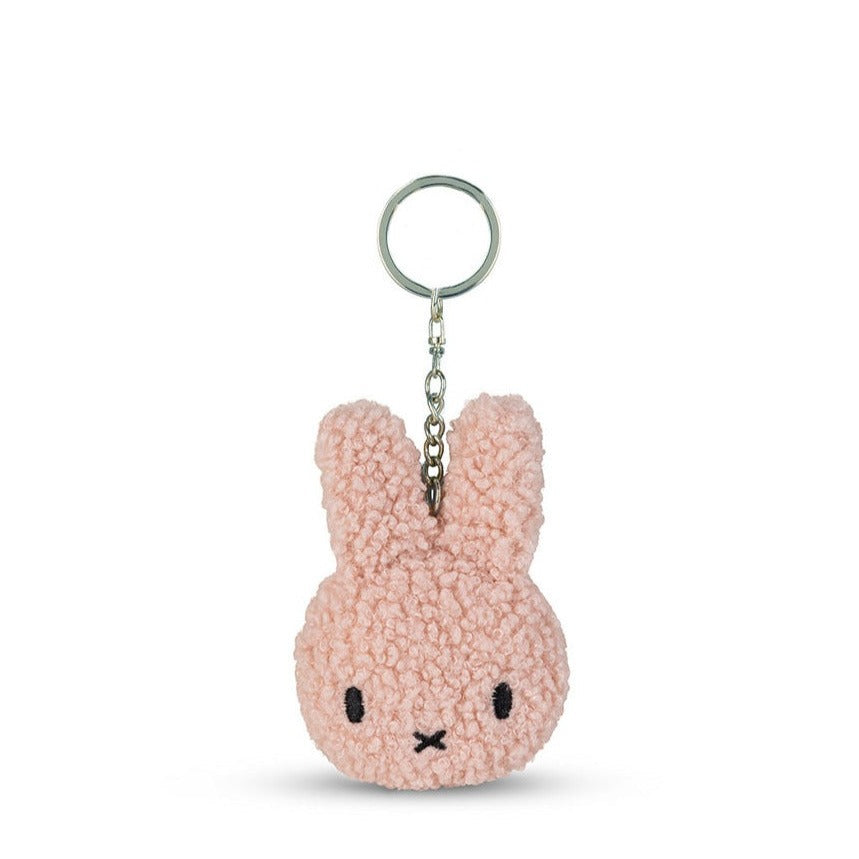 Miffy Flat Keychain Tiny Teddy Pink