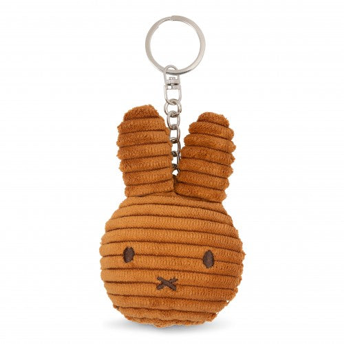 Miffy Flat Keychain Corduroy Cinnamon