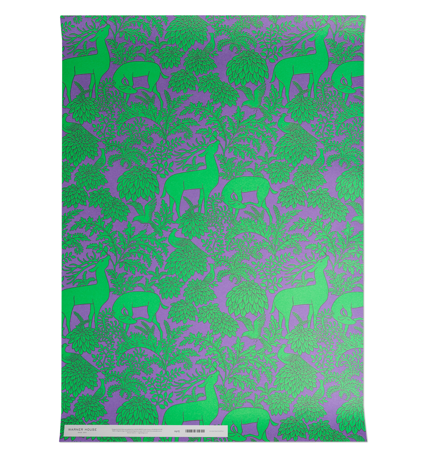 Green "Balmoral Bright" Gift Wrap