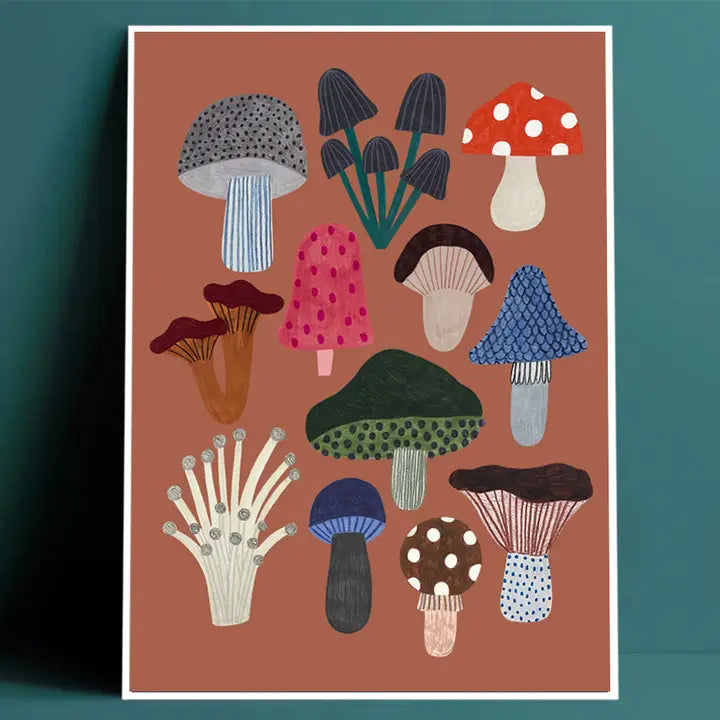 Mushrooms Art Print