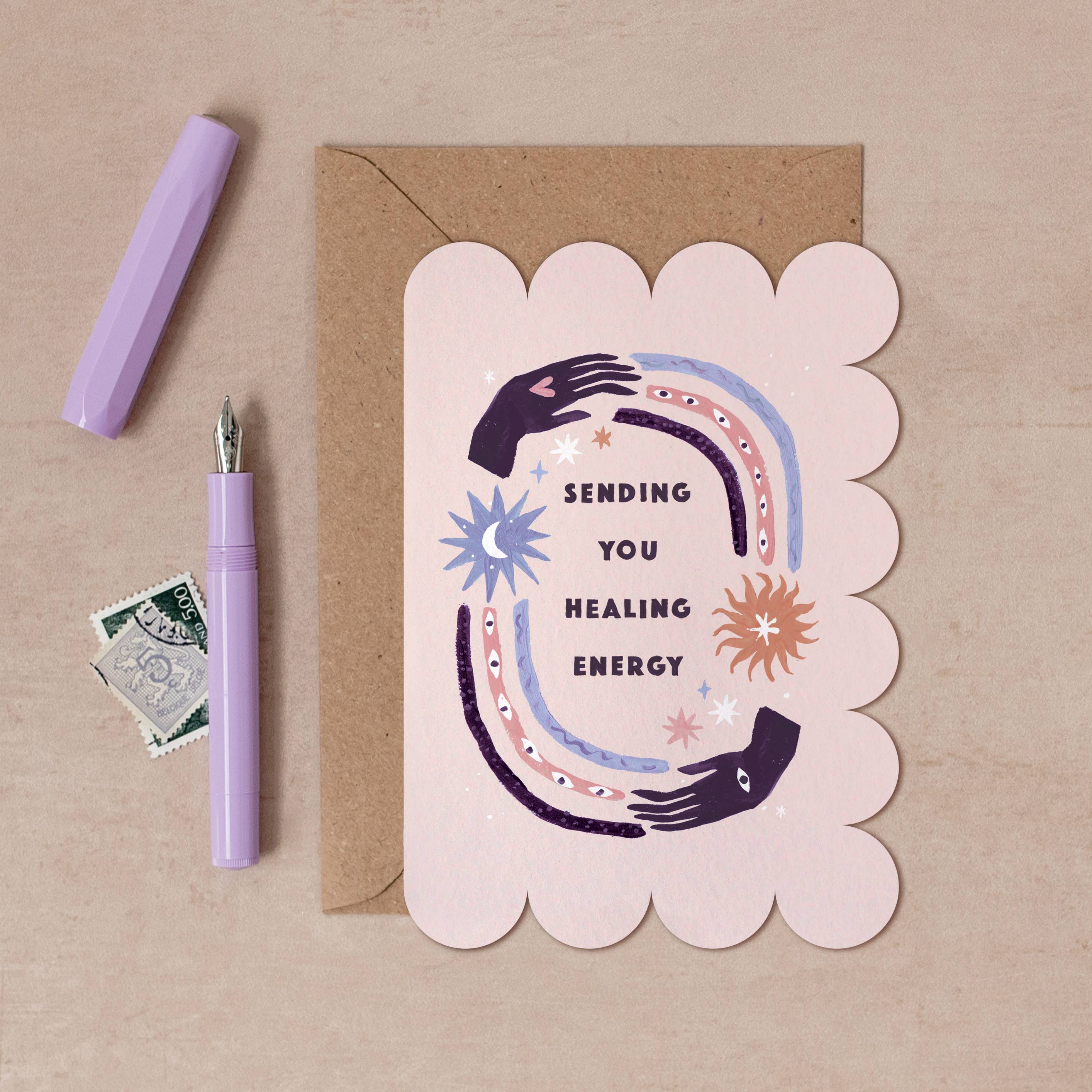Sending Healing Energy Card