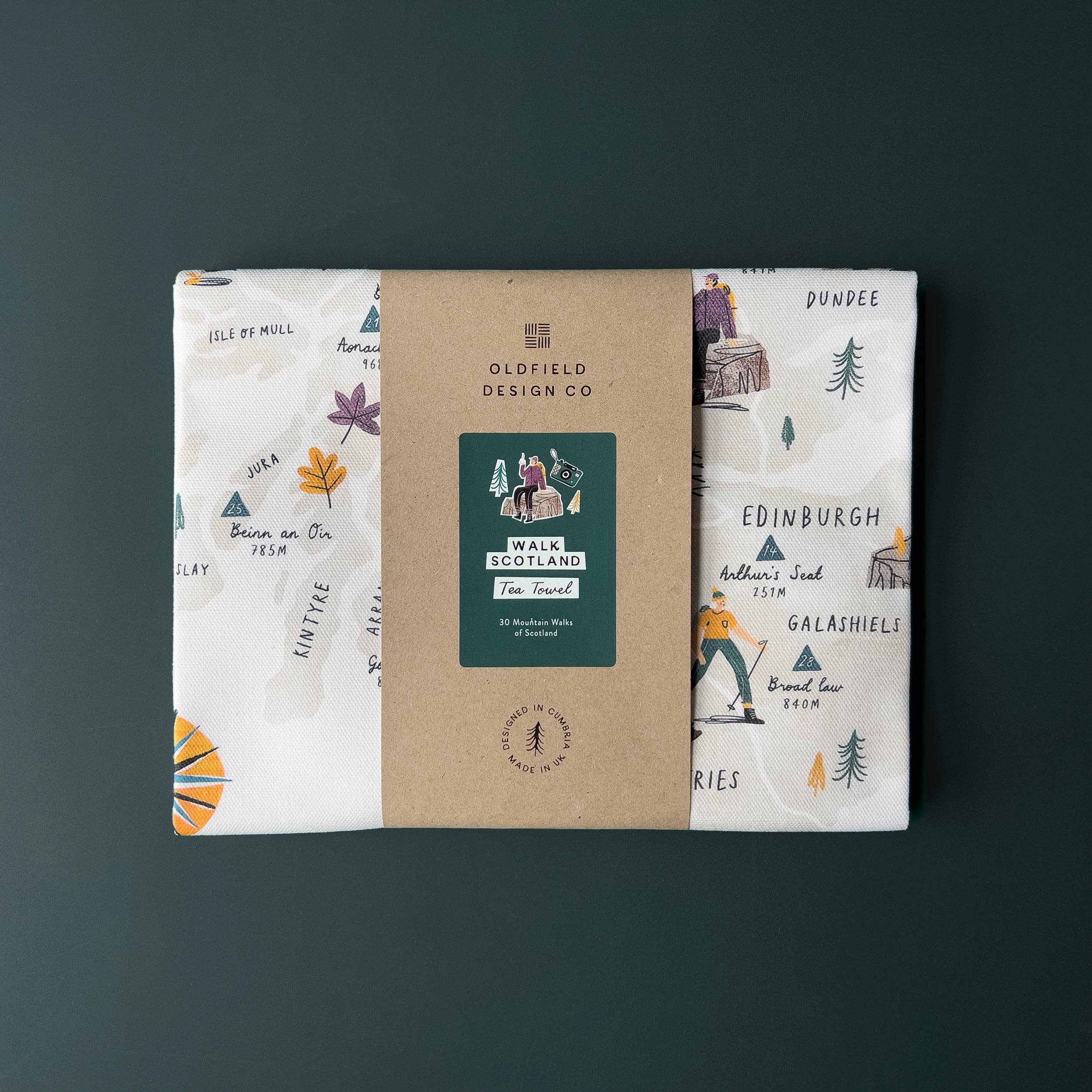 Walk Scotland Tea Towel