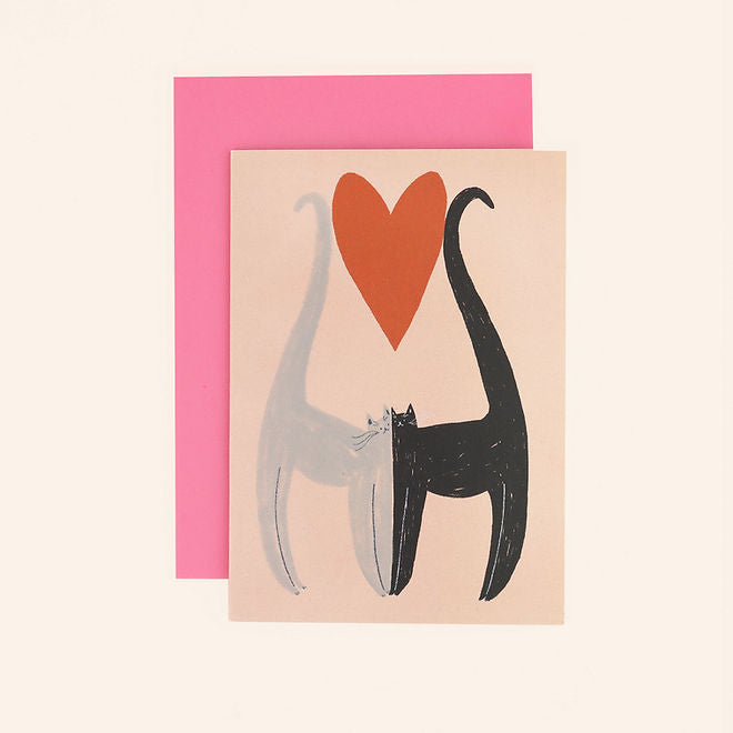 Love Cats Illustrated Card