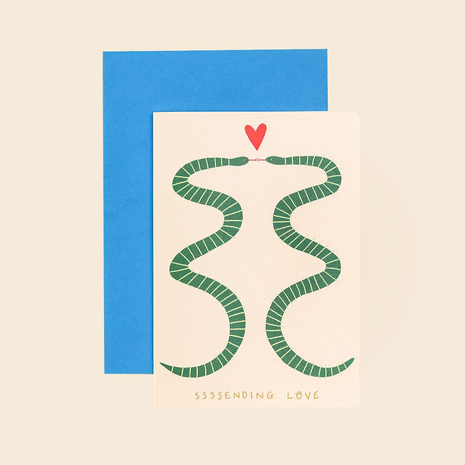 Ssssending Love Illustrated Card