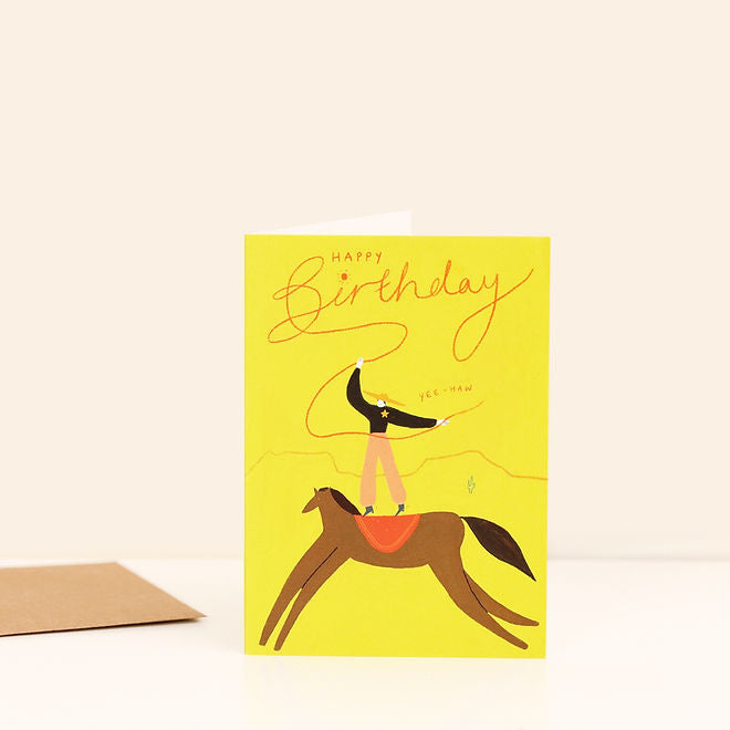 Happy Birthday Yee-Haw Card