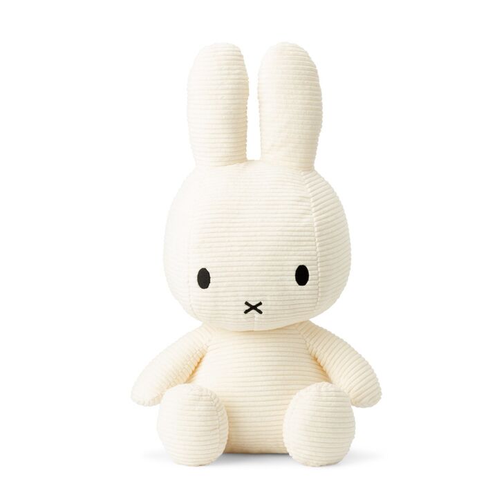 Large 50cm Miffy in White Corduroy