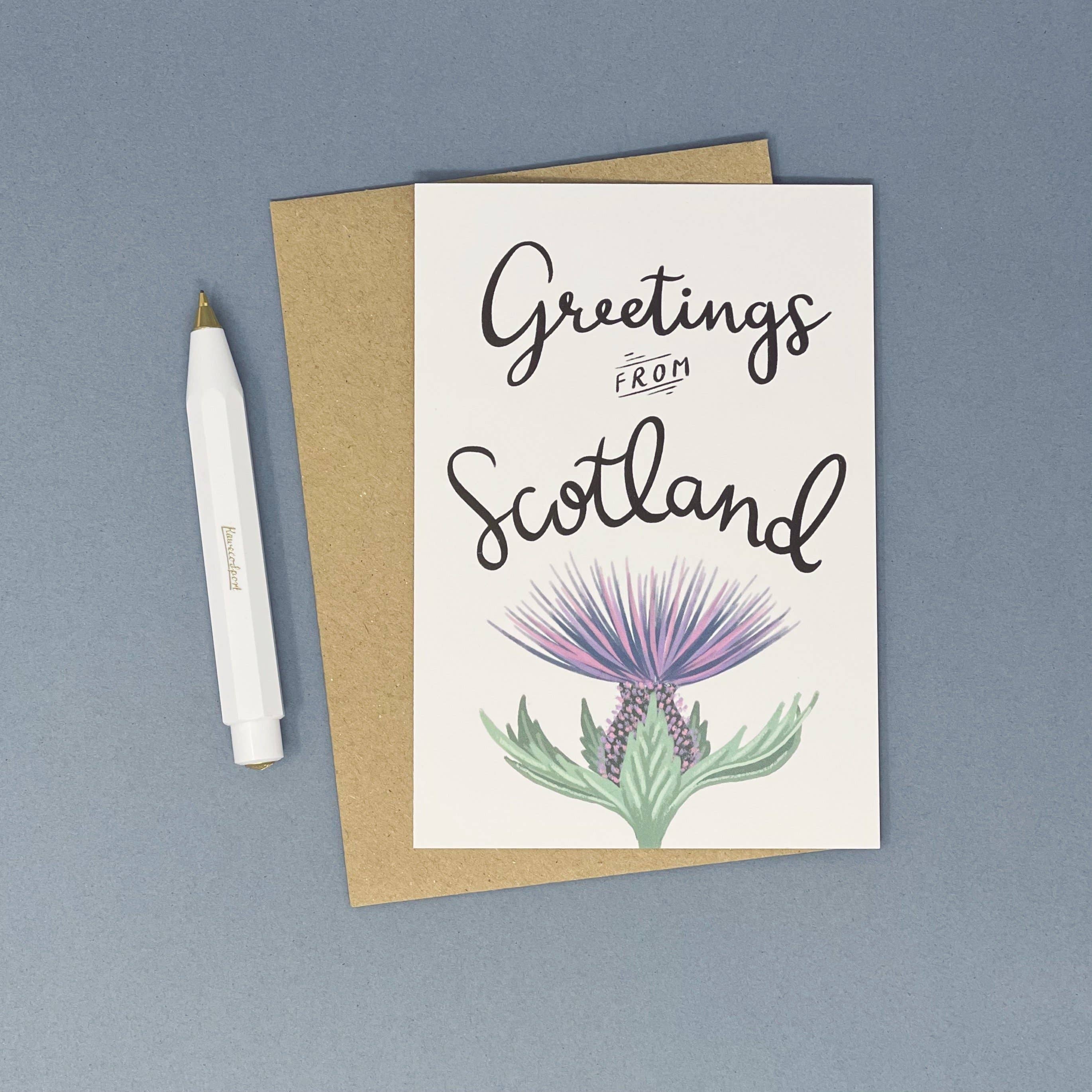 Greetings From Scotland Card