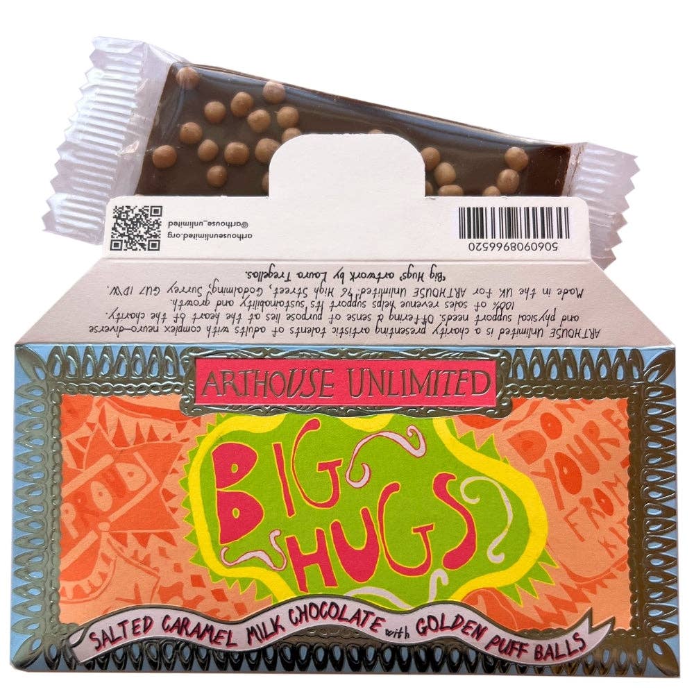 Joy Sized - 'Big Hugs' Salted Caramel Milk Chocolate with Golden Puff Balls