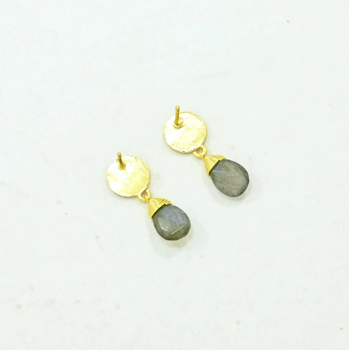 Abigail Earring Gold Plated - Labradorite